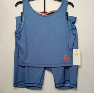 Nautica Blue Striped Workout Set